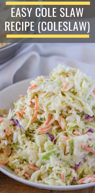 EASY COLE SLAW RECIPE (COLESLAW) RECIPE