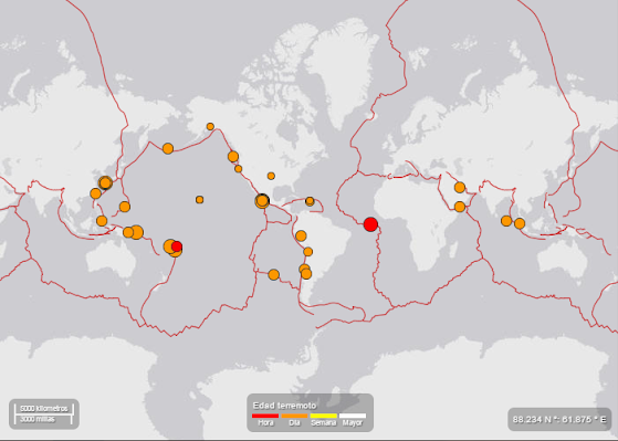 MÁS Terremotos en el mundo