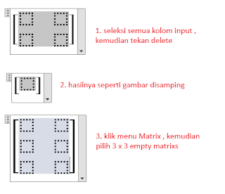 Cara Membuat Matriks di Ms. Word