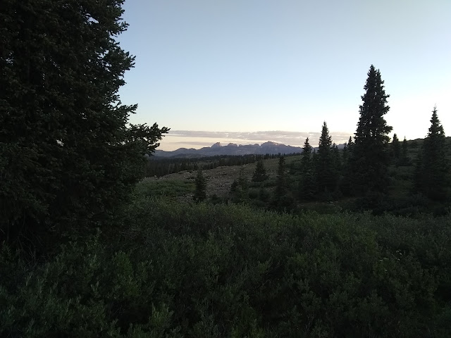 light on distant peaks