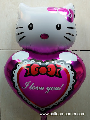 Balon Foil Hello Kitty I LOVE YOU (Medium)