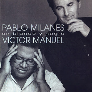  Pablo Milanés y Víctor Manuel. En blanco y negro