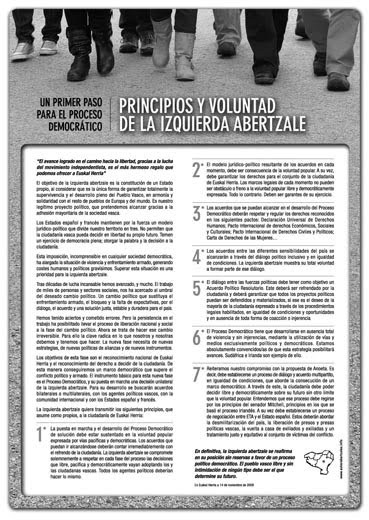 Un primer paso hacia el proceso democrático (noviembre 2009)