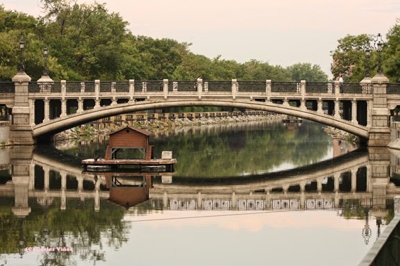 El Manzanares hoy visto desde la misma perspectiva de la lavandera (Foto propia)