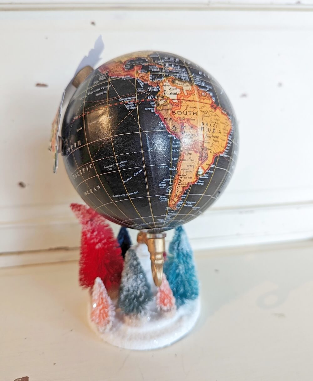 Upcycled Christmas Globe