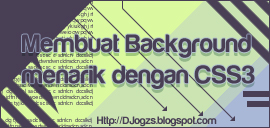 Membuat Background menarik dengan CSS3