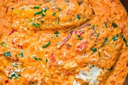 TILAPIA IN ROASTED PEPPER SAUCE