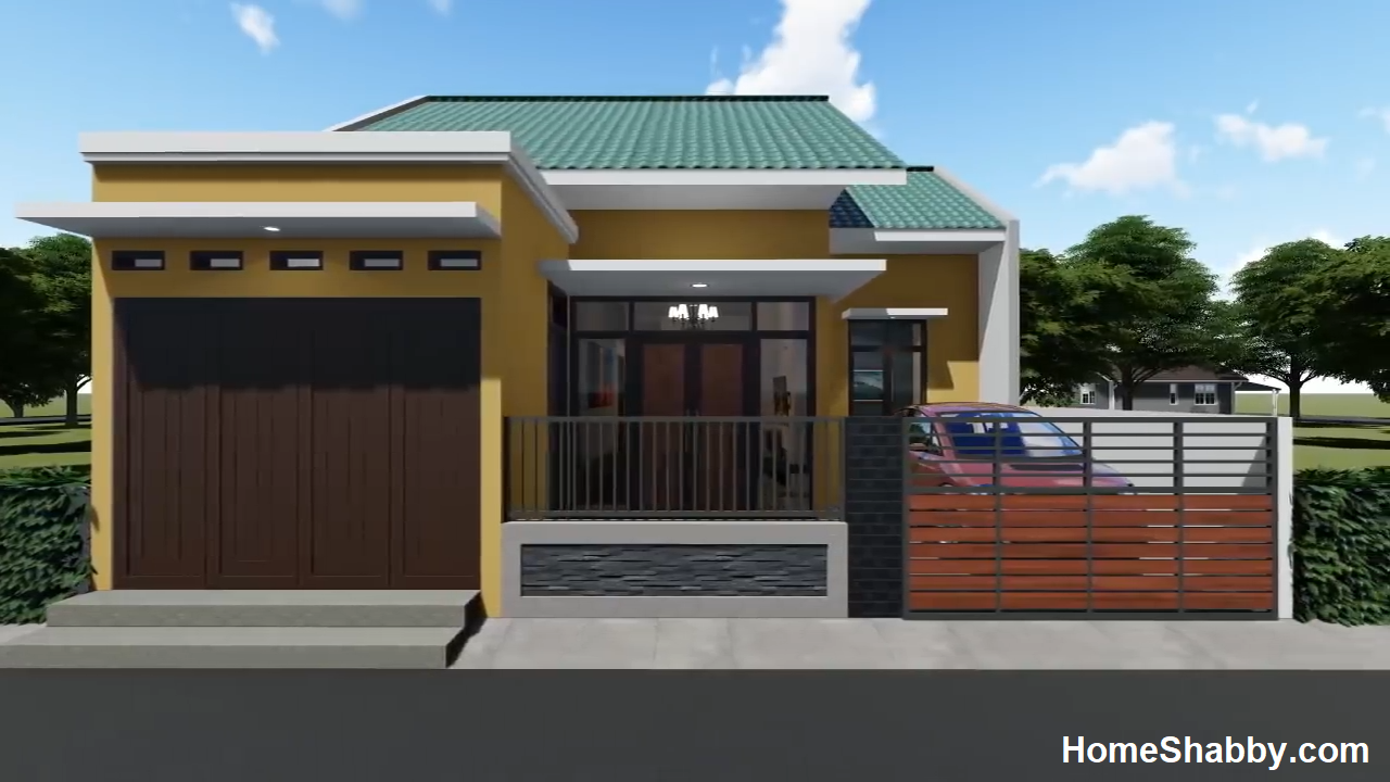 Desain Dan Denah Rumah Minimalis Sederhana Ukuran 9 X 10 Dengan 3 Kamar Tidur Dan 1 Toko Yang Lebih Fungsional Homeshabbycom Design Home Plans