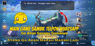 Cara Bermain Game Sambil Telponan Whatsapp Di HP Android