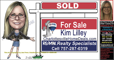 Sold For Sale Sign Caricature Ads