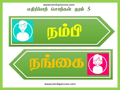 எதிர்ப்பாற் சொற்கள்
