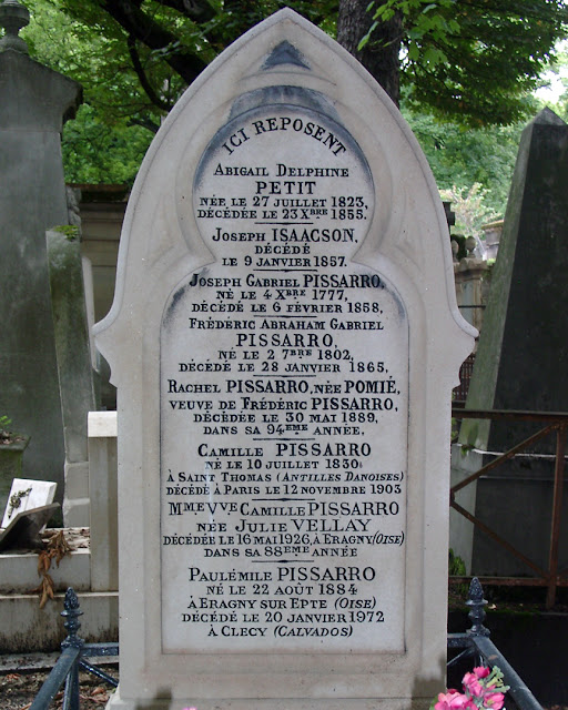 Grave of Camille Pissarro, Cimetière du Père-Lachaise, Père Lachaise Cemetery, Quartier du Père-Lachaise, 20th arrondissement, Paris