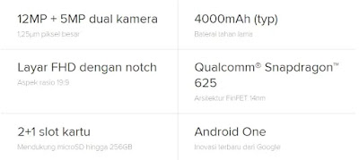 spesifikasi, harga dan review xiaomi a2 lite