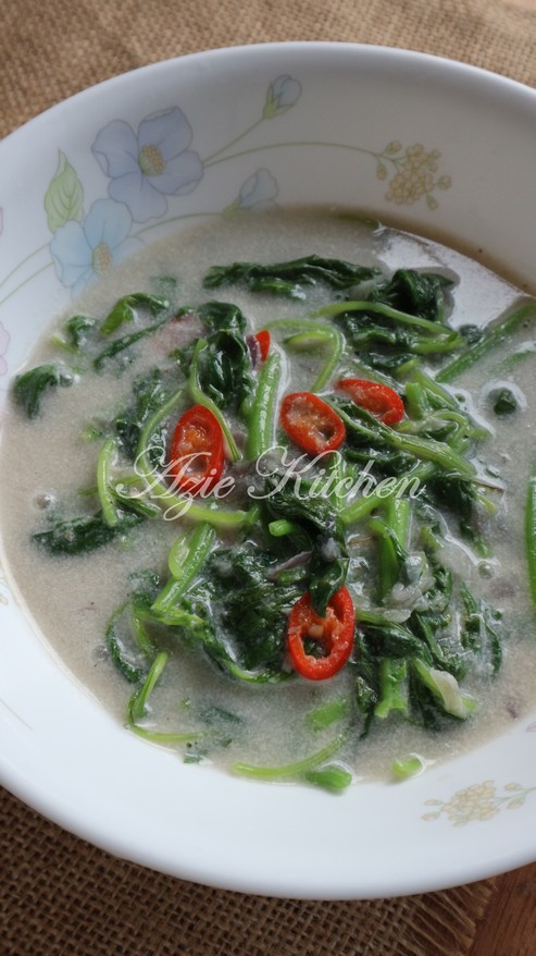 Masak Lemak Putih Sayur Bayam Azie Kitchen