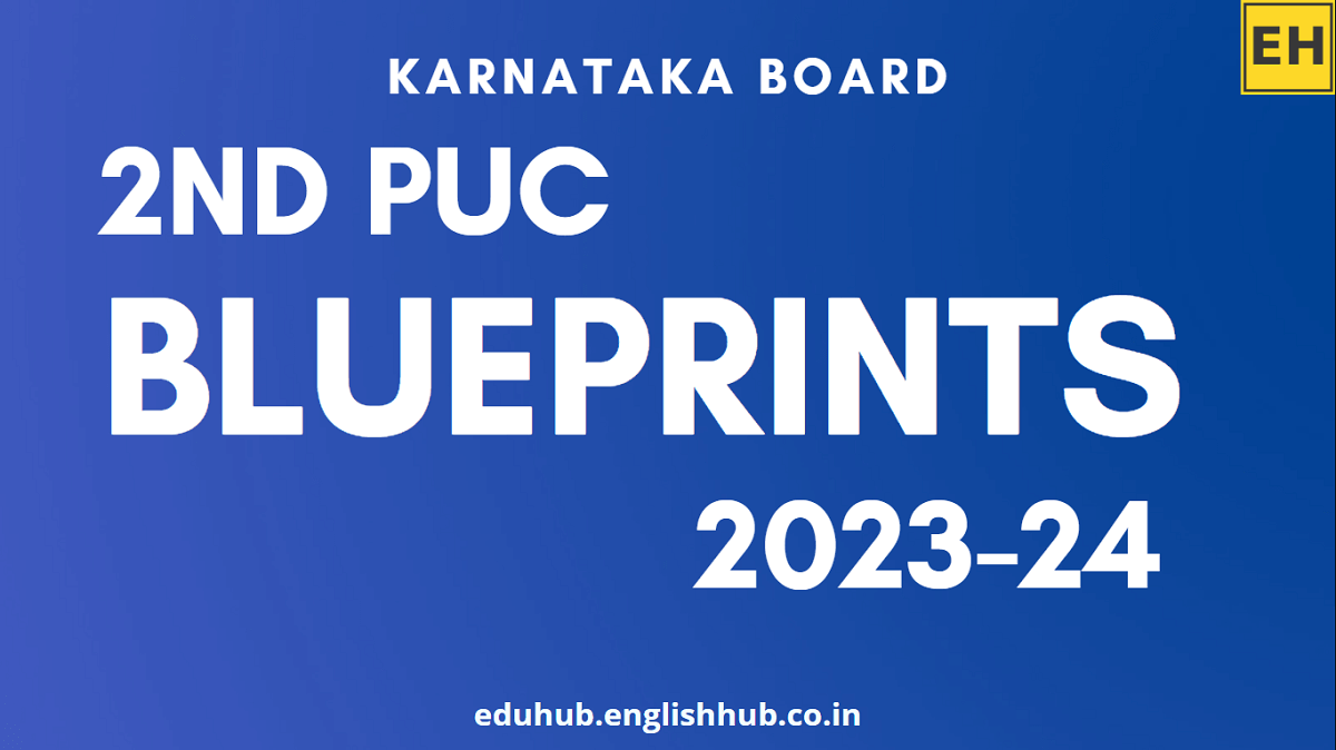 2nd PUC Subject-wise Blueprints 2023-24 | Download PDFs