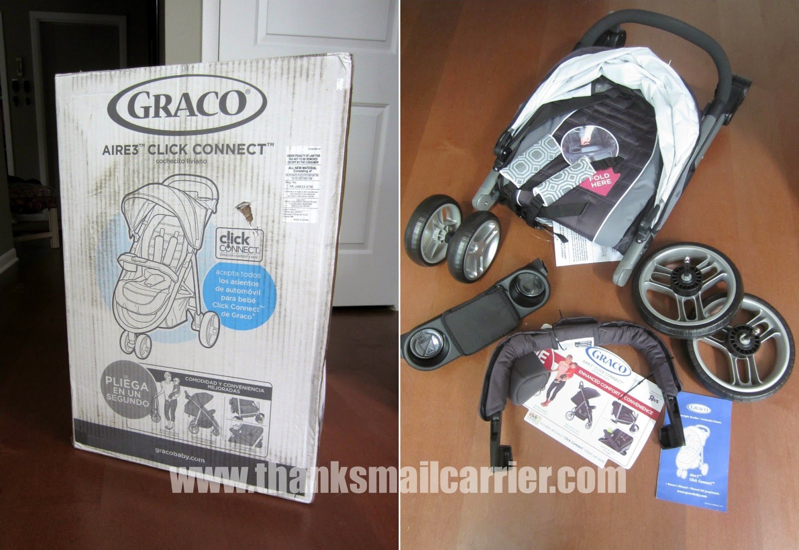 Graco Aire3 stroller assembly