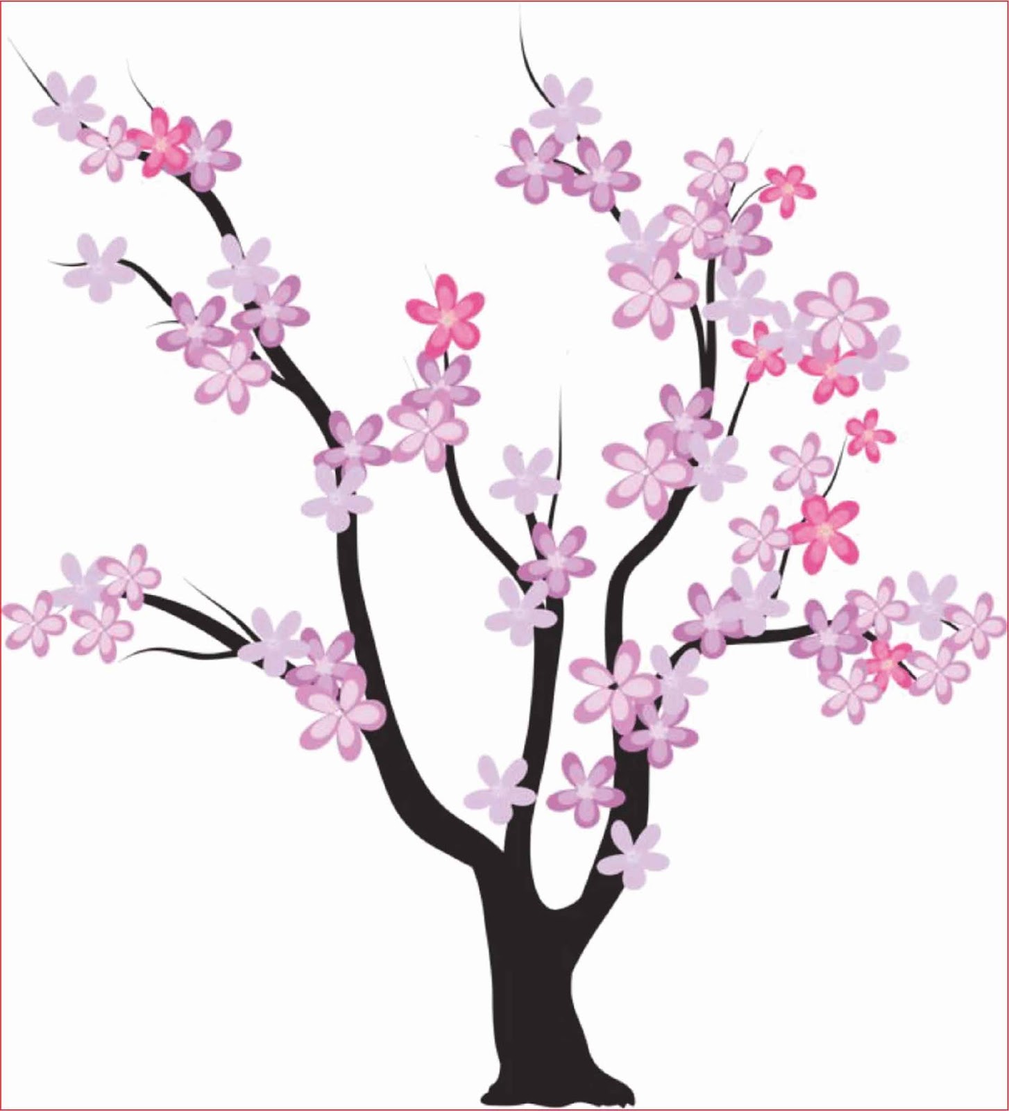 Fantastis 19 Lukisan Bunga  Sakura Yg Mudah  Gambar  Bunga  HD