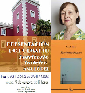 Presentación do poemario "Territorio baleiro" de Ana López: 19 de outubro 2023