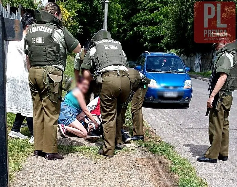 Hombre que apuntó con arma de fuego a Carabinero resultó herido a bala