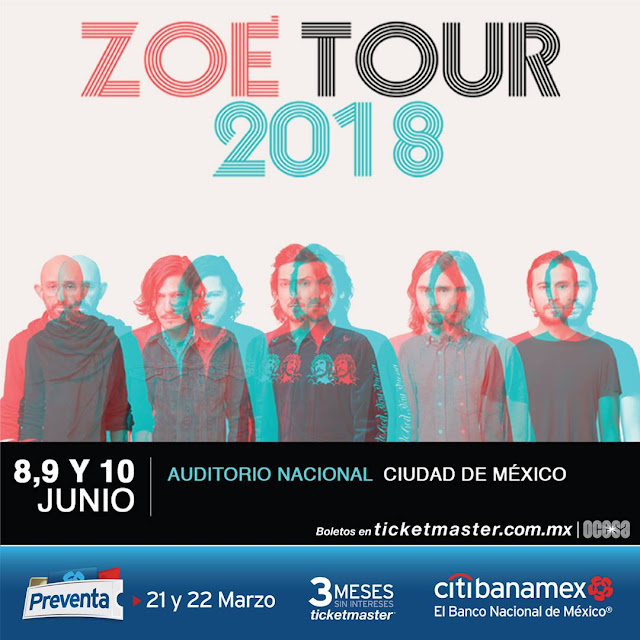 ZOÉ AUDITORIO NACIONAL 2018