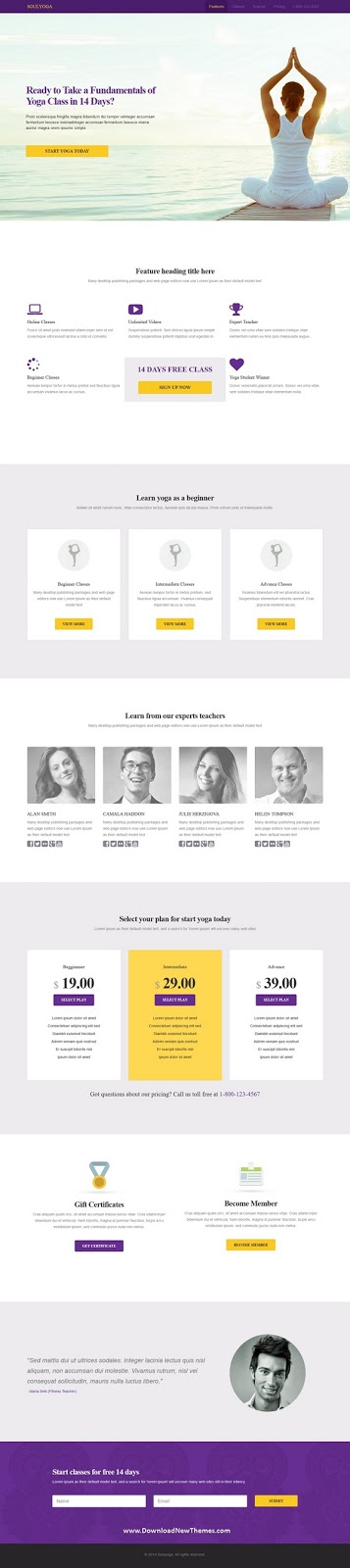 Landing Page HTML5 Template 