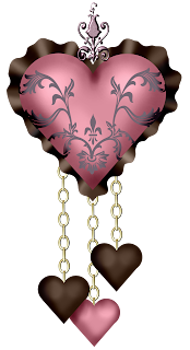 Free Printable Hearts with Hanging Hearts Clipart.