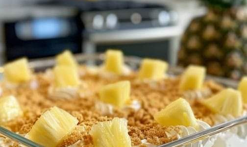 Tropical Pineapple Delight Dessert
