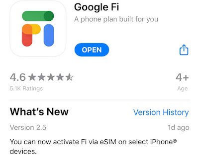 How I got google fi esim on my iPhone easy after last Update - pf-geo.com