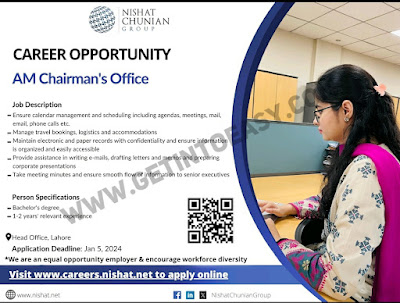 Nishat Chunian Group Jobs 2024 For Chairman, Executive & Manager Positions Latest