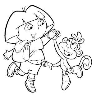 Dora The Explorer Coloring Pages