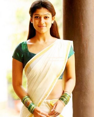  Nayanthara hot  saree pic 