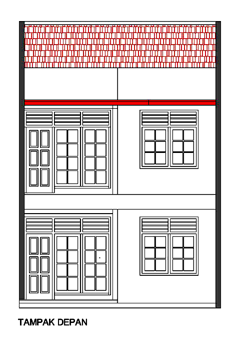 Gambar Rumah Tingkat Bagian Belakang - Contoh Z