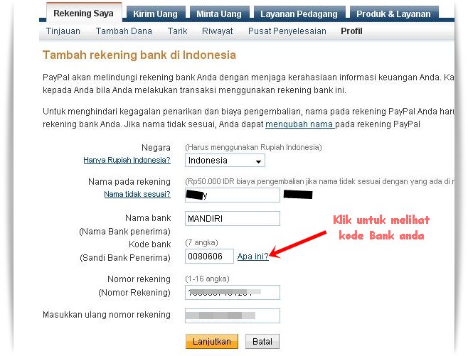 Cara daftar PayPal dan Verifikasi