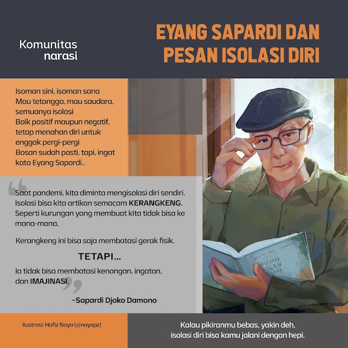 EYANG SAPARDI DAN PESAN ISOLASI MANDIRI