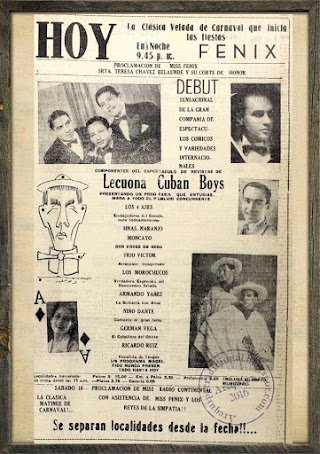 Carnaval de 1945 con la Leucona Cuban Boys en el Fénix