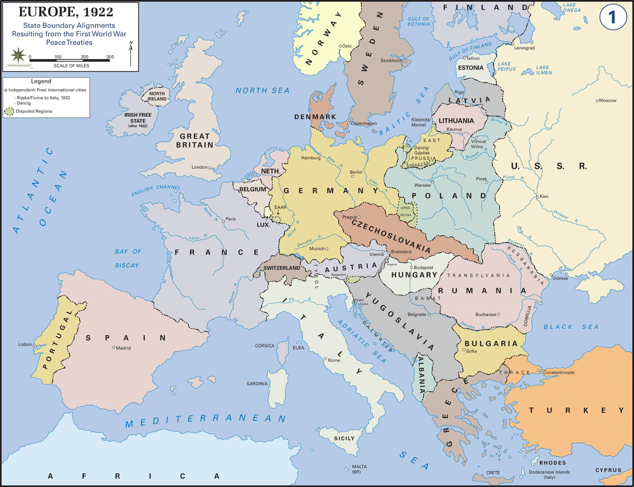 Labeled World War Ii Map Of Europe