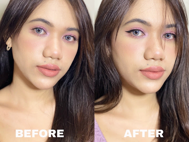 pinkflash ohmyline liquid eyeliner before after sf.shop