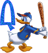Abecedario Tintineante del Pato Donald Bateando.