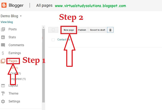 create a sitemap page in blogger