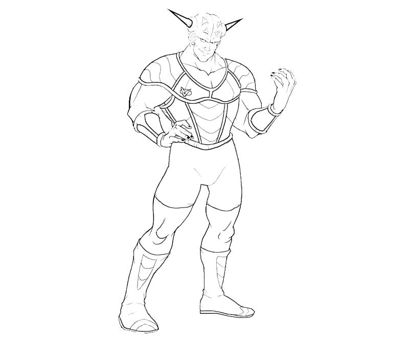 printable-captain-ginyu-profil_coloring-pages-2