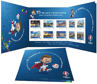 Carnet timbres euro 2016 - Les villes hôtes