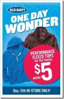 One Day Wonder 5 dollar Fleeces