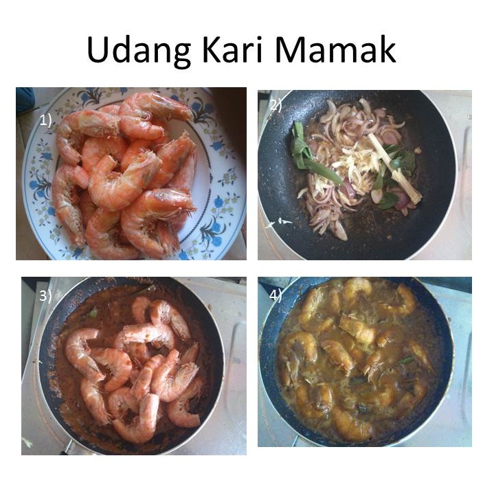 AdventurerOfSyakira: Resepi Udang Kari Mamak