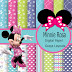 Kit digital papel Minnie Rosa 2