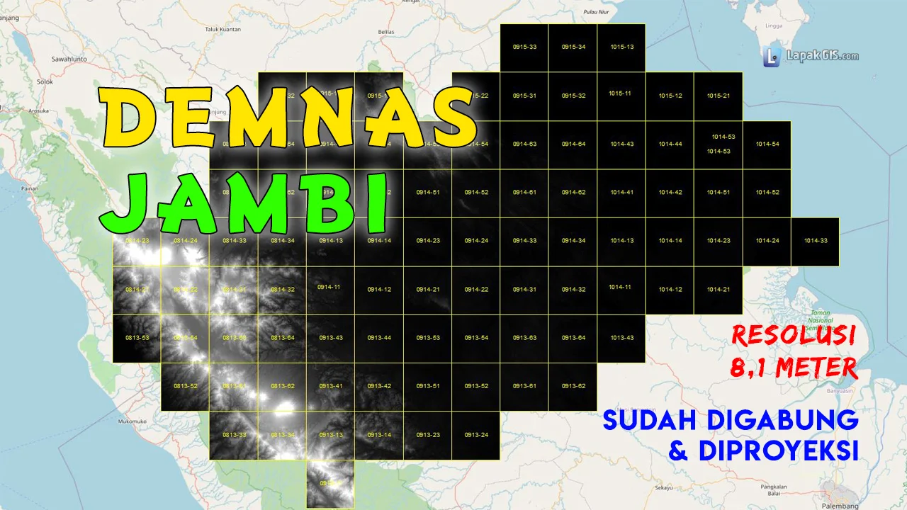 DEM Nasional (DEMNAS) Provinsi Jambi Terbaru