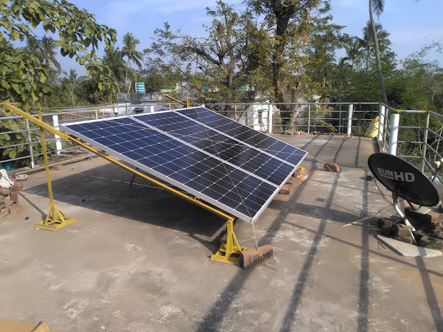 Rooftop Solar stucture design - foldable cyclone resistance Odisha