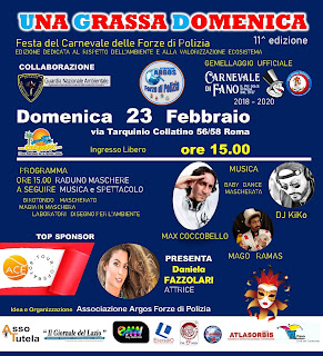 11ma edizione Una Grassa Domenica  Festa del Carnevale delle Forze di Polizia