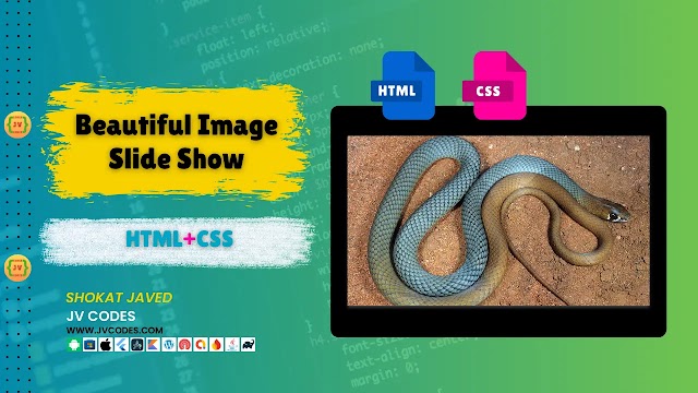 Image Slideshow in HTML and CSS