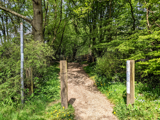 Cross Codicote Road then take the bridleway on the opposite side