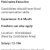 Require Field Sales Executives - Fresher and Experienced